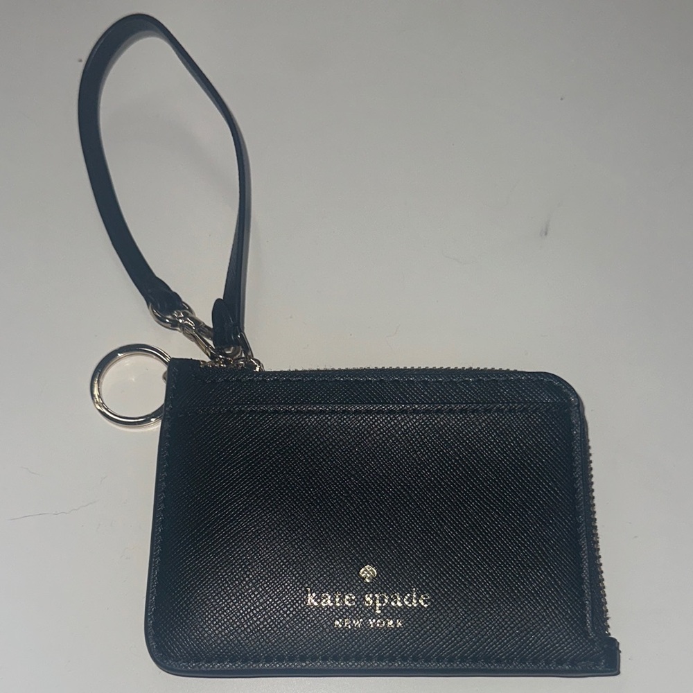 Kate Spade Black Leather Wristlet